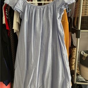Blue Striped Kids Dress